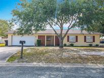 Charming one-story home with a mature tree, attached garage, and well-maintained front yard at 601 Francis St, Kissimmee, FL 34741