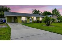 Charming single-story home with a long driveway, mature landscaping, and inviting curb appeal at 206 Montana Ave, St Cloud, FL 34769