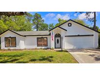 Charming single-story home with a well-manicured lawn and black trim at 3146 Byington Terrace Ter, Deltona, FL 32738