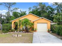 Charming single-story home with vibrant landscaping and a private driveway at 7951 Chediston Cir, Orlando, FL 32817