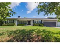 Inviting single-story home with a well-manicured lawn and charming curb appeal and a two car garage at 1245 Munster St, Orlando, FL 32803