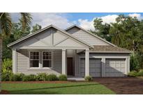 Charming single-story home featuring a well-maintained lawn and a convenient two-car garage at 30155 Rustic Mill Street, Mount Dora, FL 32757