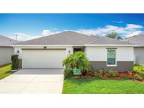 Charming single-story home with a well-manicured lawn and a two-car garage at 3216 Casa Del Rey Ave, Kissimmee, FL 34746