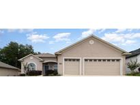 Lovely home showcasing a two-car garage and well-maintained landscaping at 11255 Se 170Th Pl, Summerfield, FL 34491