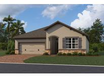 Charming single-story home featuring a two-car garage, and stone accents at 5250 Teirgarten St, St Cloud, FL 34771