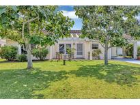 Charming single-story home featuring a well-manicured lawn and mature trees providing ample shade at 10856 William Tell Dr, Orlando, FL 32821