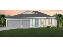 Charming single-story home with a two-car garage and inviting curb appeal at 3814 Blue Vale Dr, Davenport, FL 33837