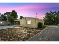 Charming home showcasing a single-story layout with a convenient carport and simple landscaping at 1125 Emerald Dr, Mount Dora, FL 32757