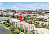 View of property highlighting proximity to the city and nearby lake at 4114 Breakview Dr # 30702, Orlando, FL 32819