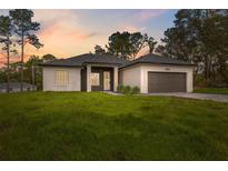 Charming single-story home featuring a modern design and well-manicured lawn at 14930 Sw 66Th Ave Rd, Ocala, FL 34473