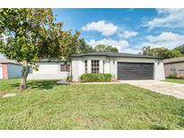 Charming single-story home featuring a well-manicured lawn and a freshly painted exterior at 3822 Janie Ct, Orlando, FL 32822