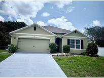 Charming single-story home featuring an attached two-car garage and well-maintained landscaping at 3235 Utah Dr, Deltona, FL 32738