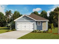 Charming single-Gathering home featuring a two-car garage and lush landscaping at 4936 Kaia Ave, Winter Haven, FL 33884