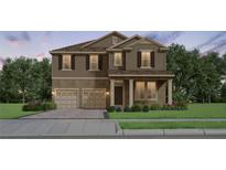 Charming two-story home with a three-car garage, covered porch, and well-maintained landscaping at 11063 Hollow Bay Dr, Winter Garden, FL 34787
