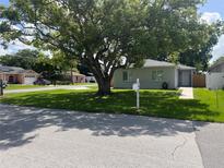 Charming single-story home featuring a spacious front yard with mature trees at 1501 Delaware Ave, St Cloud, FL 34769