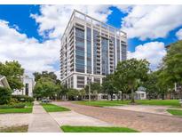 Contemporary high-rise condo building with modern architecture and stunning views at 260 S Osceola Ave # 710, Orlando, FL 32801