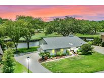 Stunning home featuring a well-manicured lawn, lush landscaping, and tranquil water views, perfect for luxurious living at 6836 Bittersweet Ln, Orlando, FL 32819