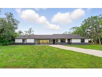 Charming single-story home with a long driveway, inviting curb appeal, and ample green space at 11540 Harbor Rd, Leesburg, FL 34788