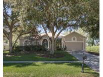 Charming single-story home with a well-manicured lawn, mature trees, and inviting curb appeal at 636 Cheviot Ct, Apopka, FL 32712