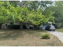Charming single-story home featuring a large, tree-filled front yard and a paved driveway at 2645 Ne 44Th St, Ocala, FL 34479
