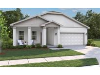 Charming single-Gathering home with a well-manicured lawn and a two-car garage at 1635 Cane Bamboo Drive, St Cloud, FL 34771