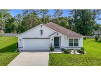 Charming single-Gathering home featuring a well-maintained lawn and attached two-car garage at 7161 Sw 135Th Pl, Ocala, FL 34473