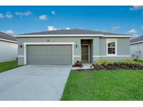 Charming single-story home featuring a well-maintained lawn and a two-car garage at 3408 Curlew Ave, Leesburg, FL 34748