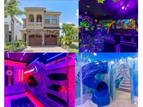 Home with a game room that includes arcade games and a Mario Kart racing game on the TV at 1164 Castle Pines Ct, Reunion, FL 34747