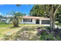 Charming single-story home with a well-maintained yard, palm tree, and a freshly painted exterior at 5912 Altec Rd, Orlando, FL 32808