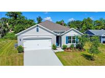 Charming single-Gathering home with a manicured lawn, vibrant landscaping, and a two-car garage at 2033 E Gloria Dr, Deltona, FL 32725
