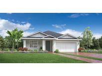 Charming single-story home boasts a lush front yard and a well-manicured lawn, creating curb appeal at 2752 Fiddle Leaf Lp Ave, Apopka, FL 32712
