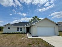 Charming single-story home with a two-car garage, well-maintained lawn, and inviting entrance at 6711 Sw 64Th Ave, Ocala, FL 34476
