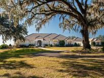 Luxury home with tile roof, driveway, and lush landscaping at 3440 Sw 66Th St, Ocala, FL 34476