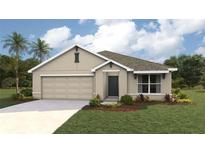 One-story house with attached garage, landscaping, and neutral color scheme at 9996 Se 161St Lane Rd, Summerfield, FL 34491