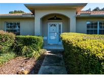 Inviting home exterior with a well-manicured front yard and walkway at 3333 Nw 47Th Ct, Ocala, FL 34482