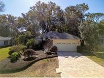 One-story house with a two-car garage and landscaped yard at 19247 Sw 98Th Loop, Dunnellon, FL 34432