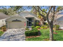 Attractive single-story home with a well-manicured lawn and driveway at 3708 Doune Way, Clermont, FL 34711