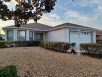 Single-story home with a two-car garage and well-manicured landscaping at 9761 Sw 90Th St, Ocala, FL 34481