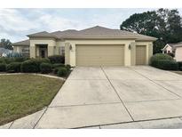 Charming single-story home with a well-manicured front yard and a spacious two-car garage at 12752 Se 91St Terrace Rd, Summerfield, FL 34491