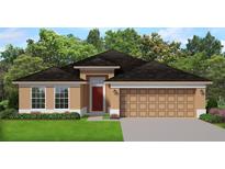Charming single-story home with well-maintained landscaping and a two-car garage at 4381 Sw 90Th Pl, Ocala, FL 34476