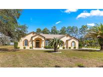 Charming single story home with stucco siding, shuttered windows, and mature landscaping at 11267 Sw 51St Ave, Ocala, FL 34476