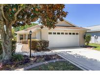 Charming single-story home with a well-manicured lawn, mature trees, and an attached two-car garage at 9541 Sw 93Rd Loop, Ocala, FL 34481