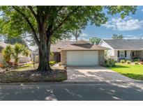 Charming single-story brick home featuring a two-car garage and mature landscaping at 9101 Sw 91St Cir, Ocala, FL 34481