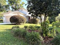 Charming home featuring mature landscaping, green grass, and an inviting front entrance at 19059 Sw 92Nd Loop, Dunnellon, FL 34432