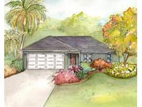 Charming single-story home featuring a two-car garage, complemented by lush landscaping and mature trees at 20123 Sw Beach Blvd, Dunnellon, FL 34433