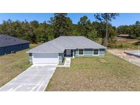 Charming single-Gathering home featuring a two-car garage and well-manicured lawn at 6756 Sw 151St Loop, Ocala, FL 34473