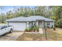 Charming single-story home with a well-maintained lawn, beautiful landscaping, and a gray roof at 42 Dogwood Drive Crse, Ocala, FL 34472