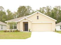 Charming single-story home with a two-car garage, neutral tones, and a well-maintained lawn at 356 Se 66Th Ct, Ocala, FL 34472