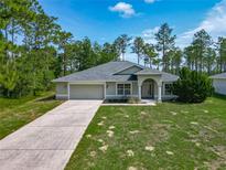 Inviting single-story home with a well-maintained lawn and a cozy front entrance at 5195 Sw 128Th Street Rd, Ocala, FL 34473