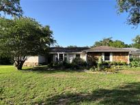 Charming single-story home with lush landscaping and a well-maintained lawn at 9850 Sw 191St Ave, Dunnellon, FL 34432